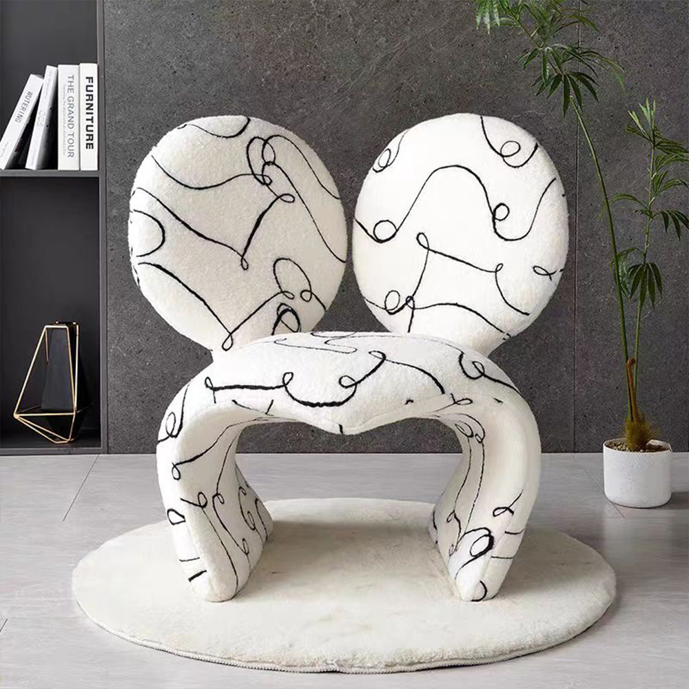 LIVARA EC1141 Stylish Cotton Shaped Leisure Chair