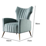 LIVARA EC1143 Fabric High-Quality Leisure Linen Chair