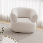 LIVARA EC1147 Fabric Chair Single Modal Solid Leisure Velvet Frame / Wood Sofa