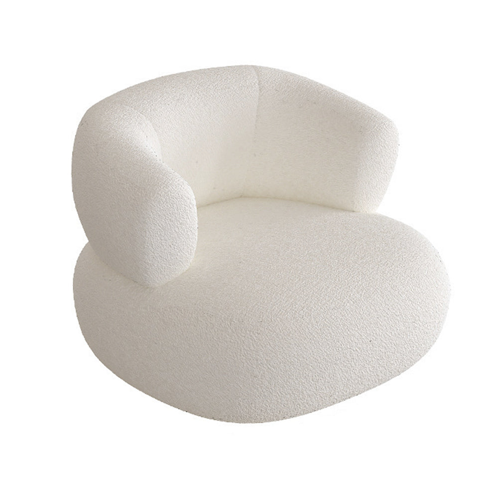 LIVARA EC1147 Fabric Chair Single Modal Solid Leisure Velvet Frame / Wood Sofa