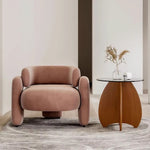 LIVARA EC1148 Rebound Wood Foam Solid High Leisure Chair