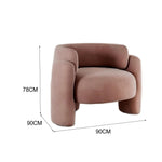 LIVARA EC1148 Rebound Wood Foam Solid High Leisure Chair