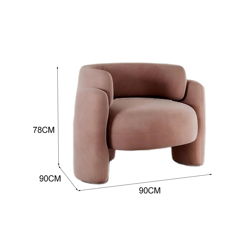 LIVARA EC1148 Rebound Wood Foam Solid High Leisure Chair
