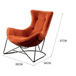 LIVARA EC1150 Velvet Minimalist Style Leisure Chair
