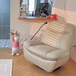 LIVARA EC1152 Solid Rotation Manual Functional Leisure Wood Frame Chair