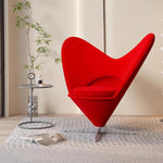 LIVARA EC1154 Design Leisure Fabric Fiberglass Heart-Shaped Chair