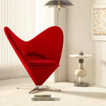 LIVARA EC1154 Design Leisure Fabric Fiberglass Heart-Shaped Chair
