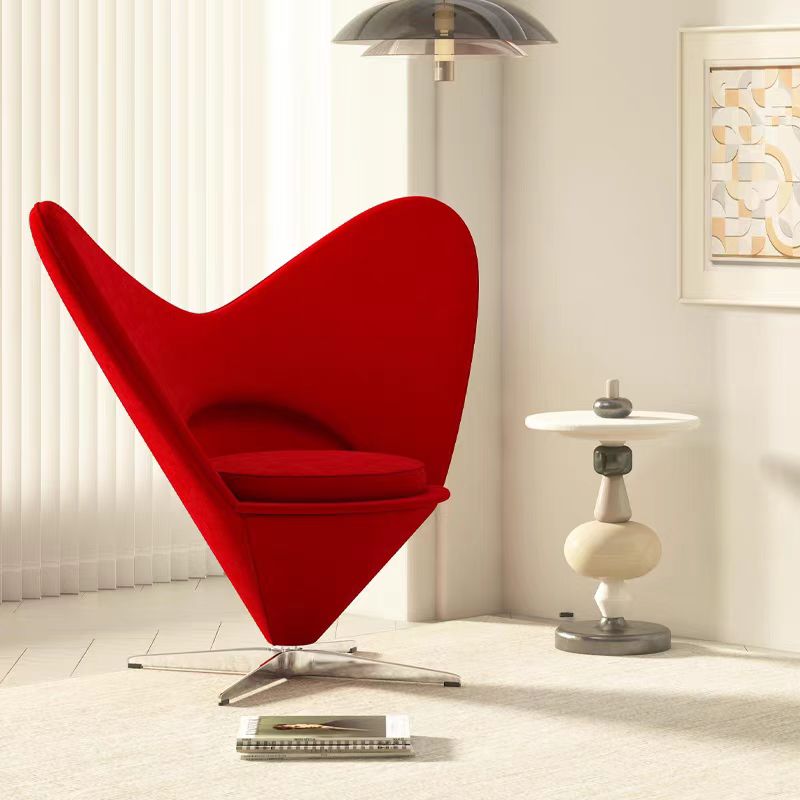 LIVARA EC1154 Design Leisure Fabric Fiberglass Heart-Shaped Chair