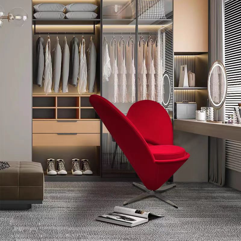 LIVARA EC1154 Design Leisure Fabric Fiberglass Heart-Shaped Chair