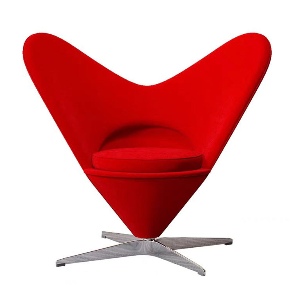 LIVARA EC1154 Design Leisure Fabric Fiberglass Heart-Shaped Chair