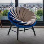 LIVARA EC1159 Sunflower Velvet Wood Design Leisure Ash Chair