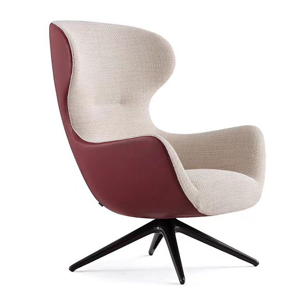 LIVARA EC1160 Leather Frame Ultra-Fiber Leisure Metal Chair