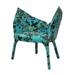 LIVARA EC1161 Printed Bentwood Solid Wood Leisure Leather Chair