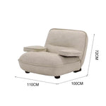 LIVARA EC1165 White Wood Leisure Ash Chair