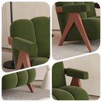 LIVARA EC1194 Leisure Wood Frame Solid Chair