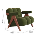 LIVARA EC1194 Leisure Wood Frame Solid Chair