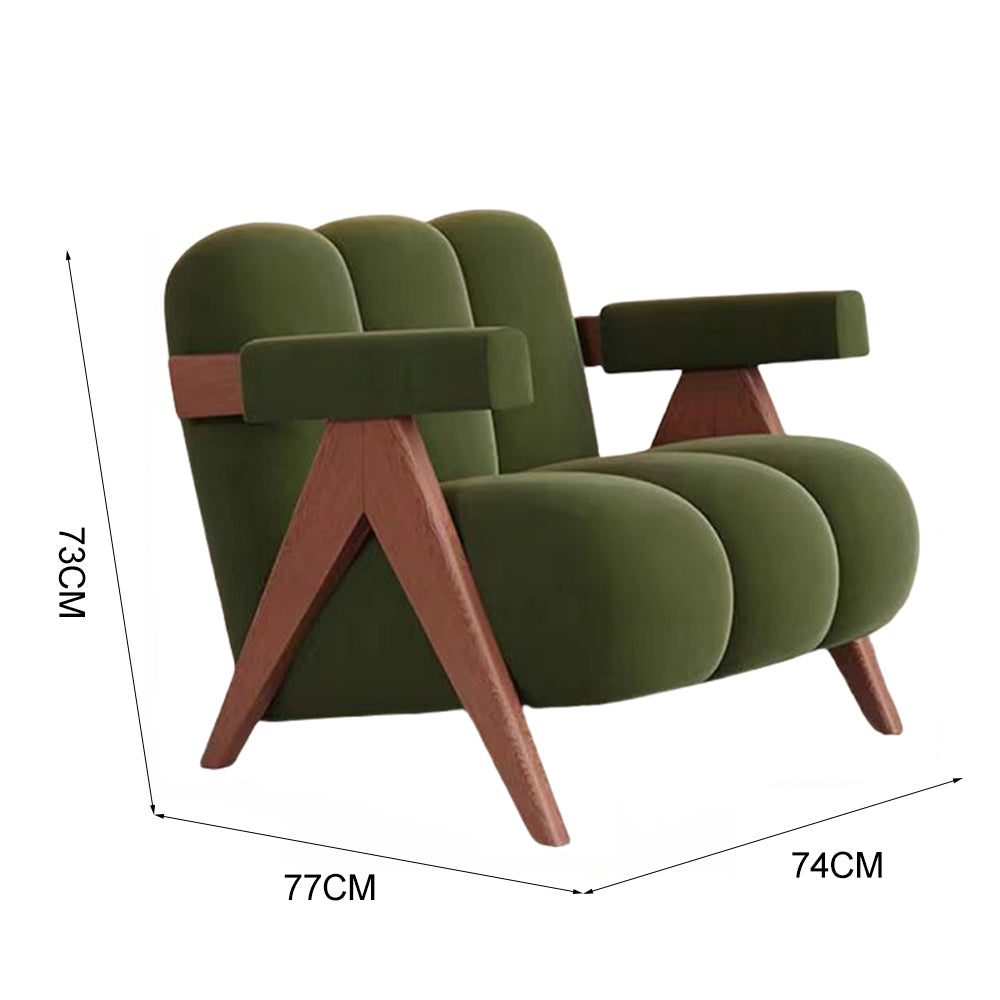 LIVARA EC1194 Leisure Wood Frame Solid Chair