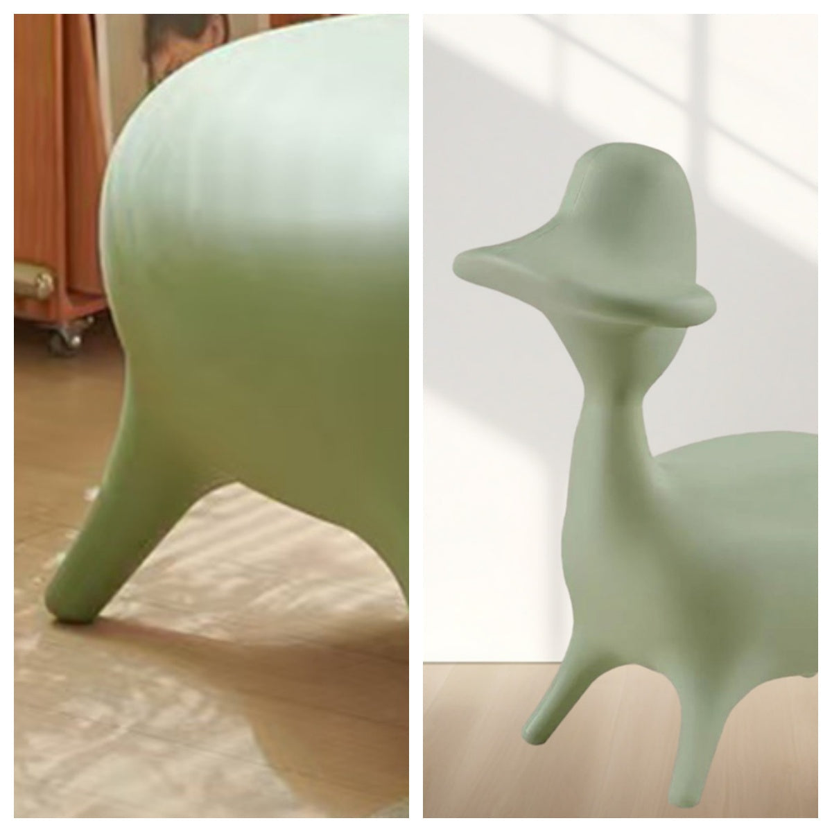 LIVARA EC1200 Molded Leisure Shaped Cartoon Tech Animal Fabric Foam Chair