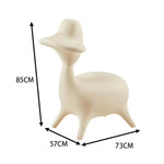 LIVARA EC1200 Molded Leisure Shaped Cartoon Tech Animal Fabric Foam Chair