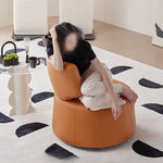 LIVARA FC1007 Manual Leather Faux Swivel Leisure Rocking Minimalist Chair