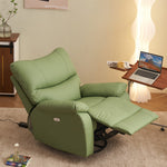 LIVARA FC1017 Leisure Manual Leather Scratch-Resistant Faux Swivel Cozy Rocking Chair