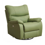 LIVARA FC1017 Leisure Manual Leather Scratch-Resistant Faux Swivel Cozy Rocking Chair