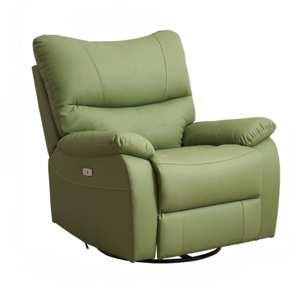 LIVARA FC1017 Leisure Manual Leather Scratch-Resistant Faux Swivel Cozy Rocking Chair