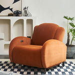 LIVARA FC1019 USB Suede Fabric Reclining Electric Leisure Chair