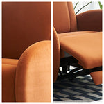 LIVARA FC1019 USB Suede Fabric Reclining Electric Leisure Chair