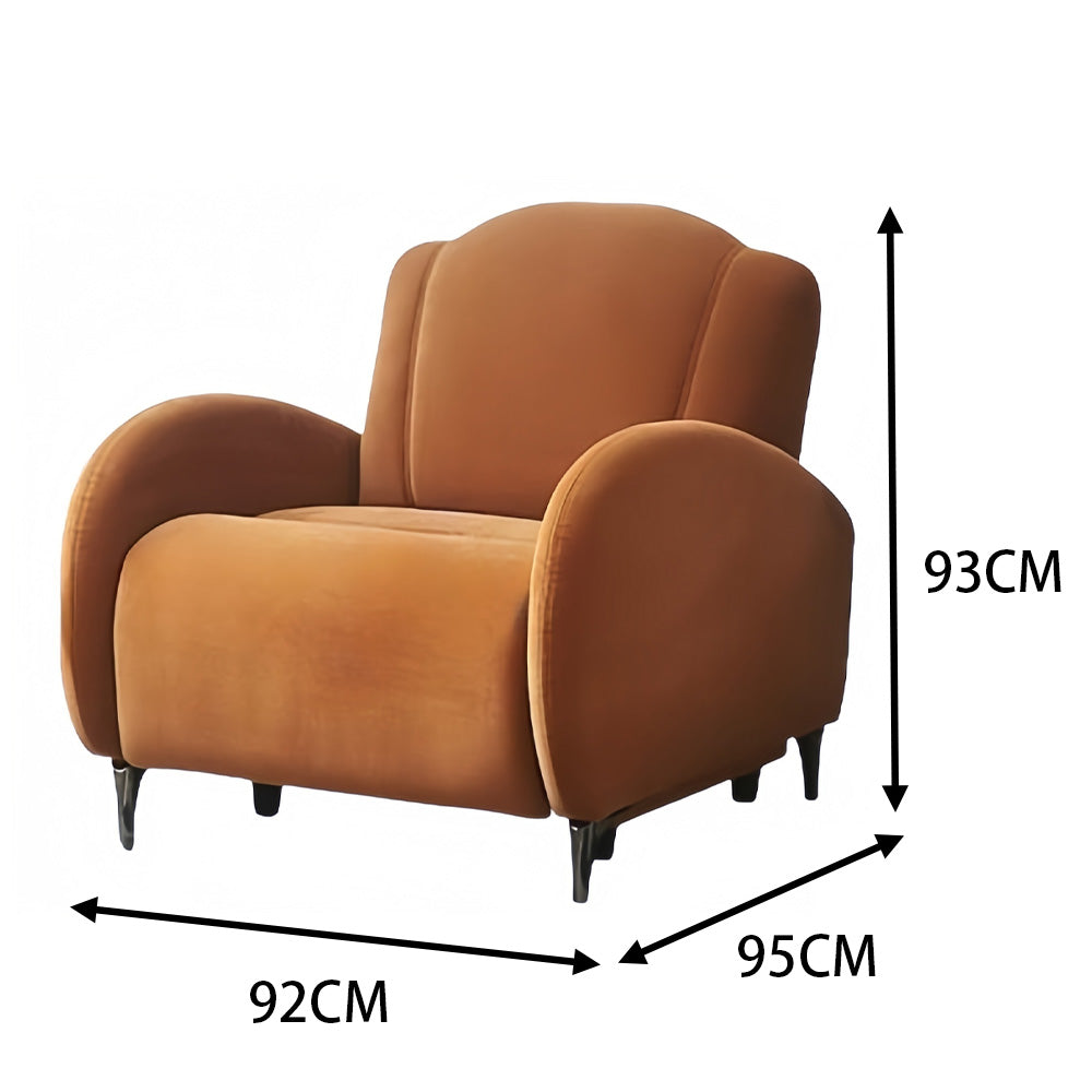 LIVARA FC1019 USB Suede Fabric Reclining Electric Leisure Chair
