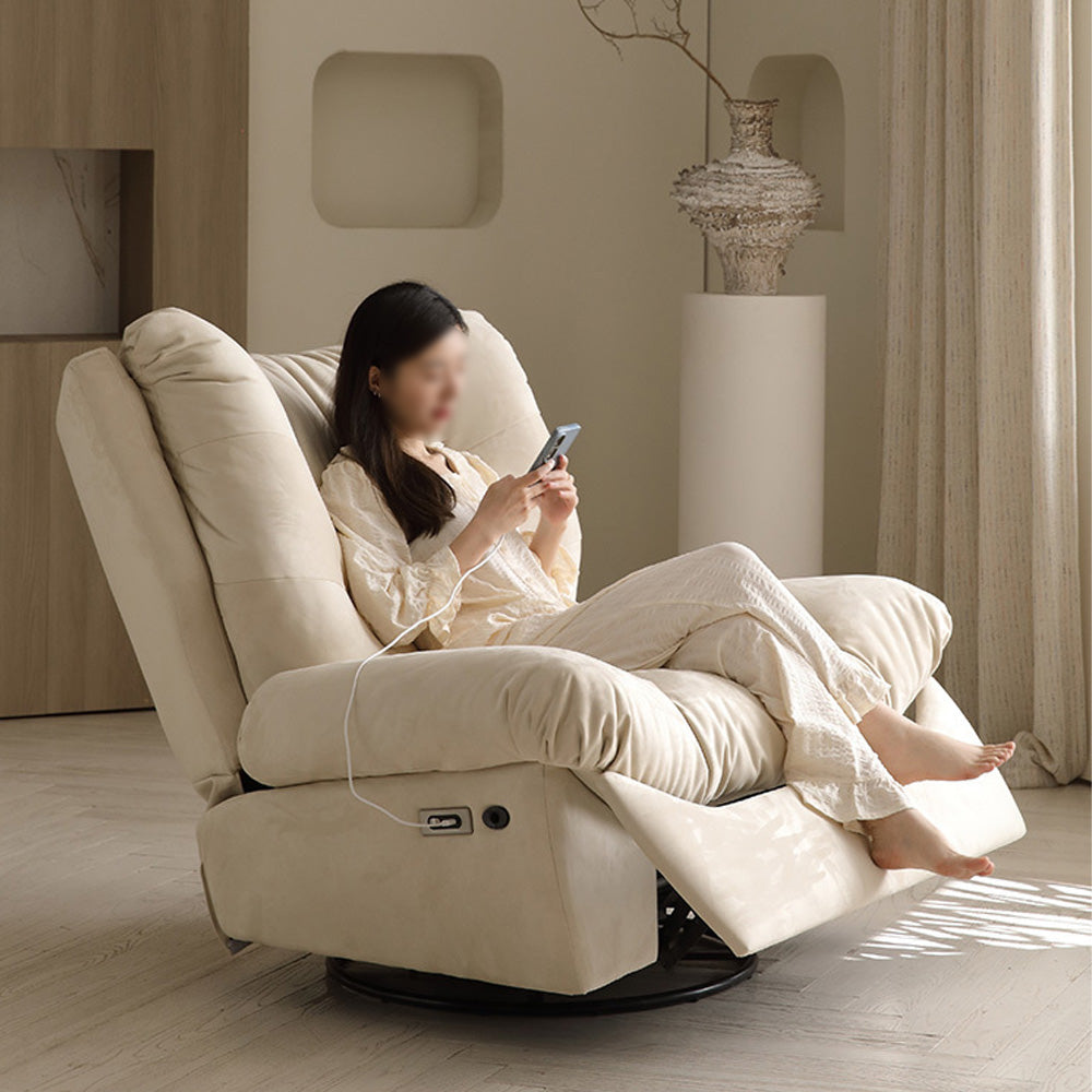 LIVARA FC1035 Wood Leisure High-Resilience Feather Frame Foam Solid Chair