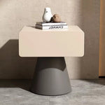 LIVARA NT1004 Beige With Storage Nightstand Modern - Simple Minimalist Style Gray