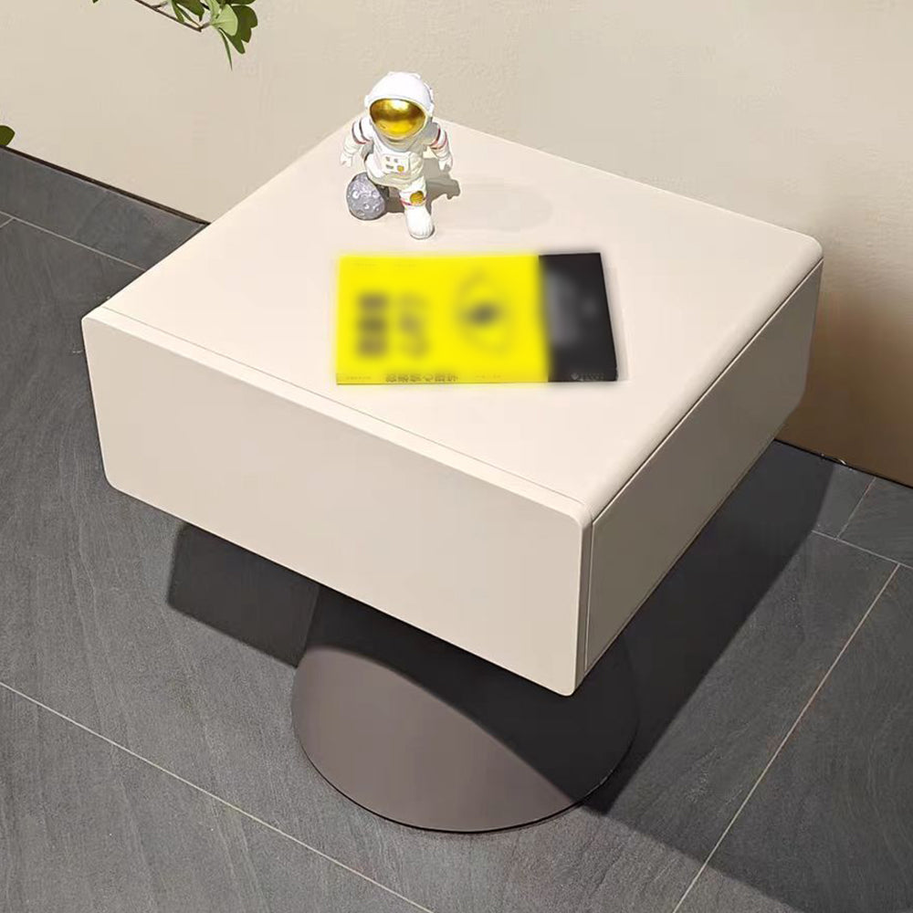 LIVARA NT1004 Beige With Storage Nightstand Modern - Simple Minimalist Style Gray