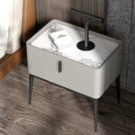 LIVARA NT1010 Cabinet Bedside Modern Sintered Minimalist Stone With Style Top