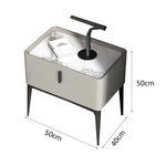 LIVARA NT1010 Cabinet Bedside Modern Sintered Minimalist Stone With Style Top