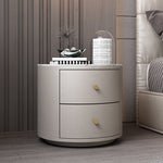 LIVARA NT1018 Style Wood Cabinet Bedside with Modern Simplicity Sintered Stone Top - Solid Small Table Side White