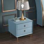 LIVARA NT1028 Leather Table / Luxury Style Modern Side Bedside Faux Table