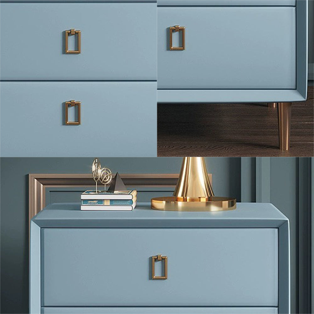 LIVARA NT1028 Leather Table / Luxury Style Modern Side Bedside Faux Table