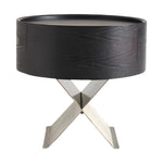 LIVARA NT1391 Bedside Base Steel Rail Soft-Close Stainless Table