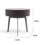 LIVARA NT1392 Hardware Bedside Base Eco-Friendly Drawer Wood Solid Board Table