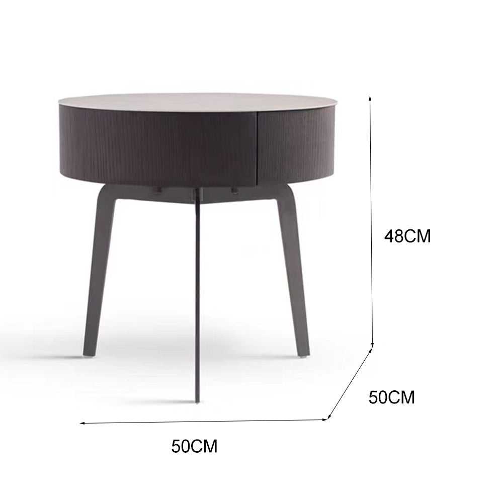 LIVARA NT1392 Hardware Bedside Base Eco-Friendly Drawer Wood Solid Board Table