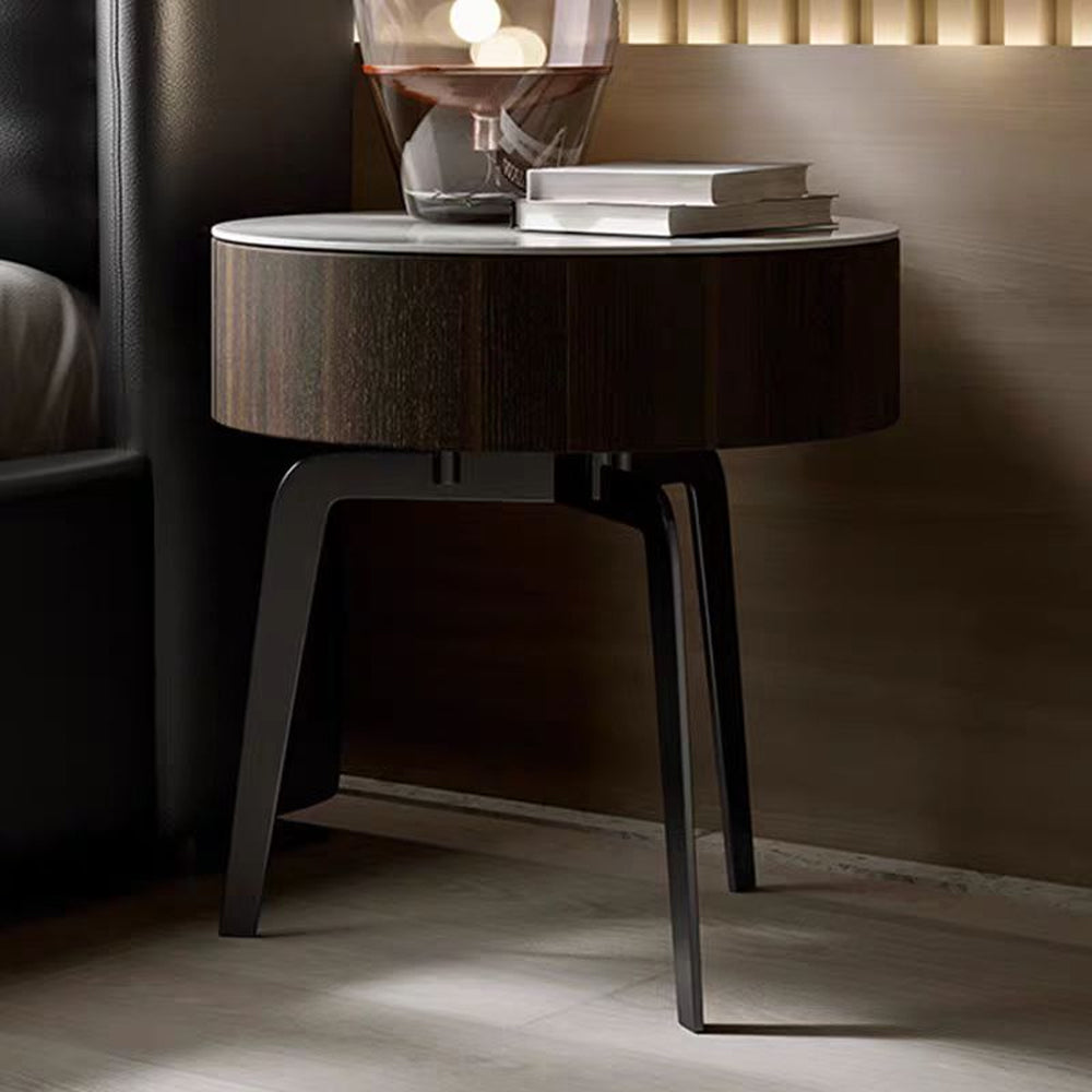 LIVARA NT1392 Hardware Bedside Base Eco-Friendly Drawer Wood Solid Board Table