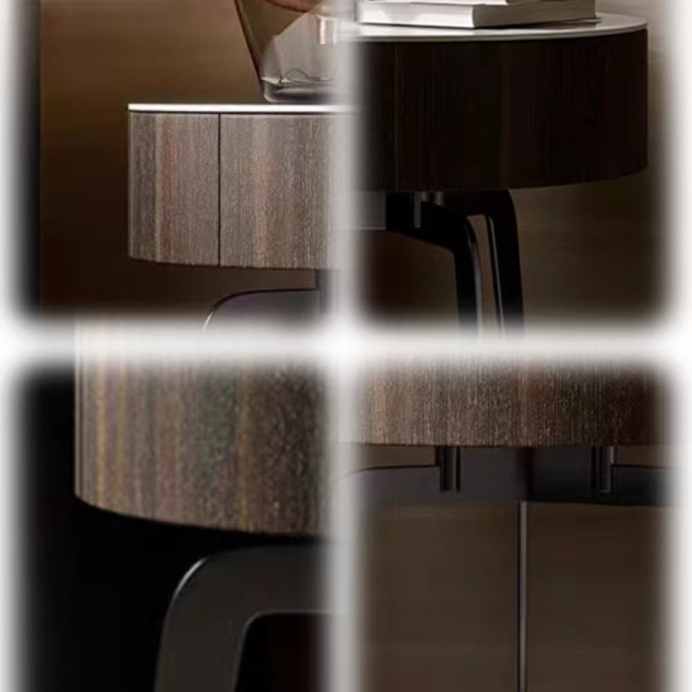 LIVARA NT1392 Hardware Bedside Base Eco-Friendly Drawer Wood Solid Board Table