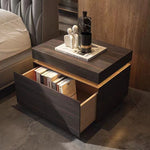 LIVARA NT1393 Drawer Veneer LED Bedside Wood Light Board Eco-Friendly Table