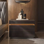 LIVARA NT1393 Drawer Veneer LED Bedside Wood Light Board Eco-Friendly Table