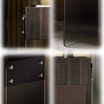 LIVARA NT1394 Panel Veneer Acrylic Bedside Eco-Friendly Board Drawer Wood Table