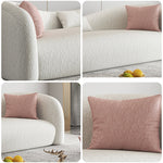 LIVARA SM1004 Solid Butterfly-shaped Frame Backrest - 240cm Sofa Wood Length Beige