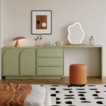 LIVARA 1009 - Stool Mirror Expandable Length 120cm Table LED With Design Dressing Green