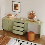 LIVARA 1009 - Stool Mirror Expandable Length 120cm Table LED With Design Dressing Green
