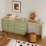 LIVARA 1009 - Stool Mirror Expandable Length 120cm Table LED With Design Dressing Green